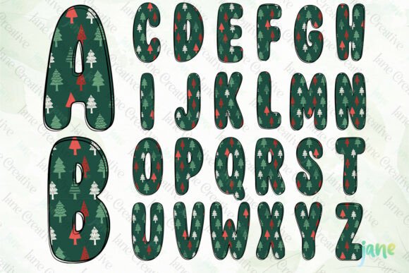 Christmas Letters SVG PNG Bundle - Image 5