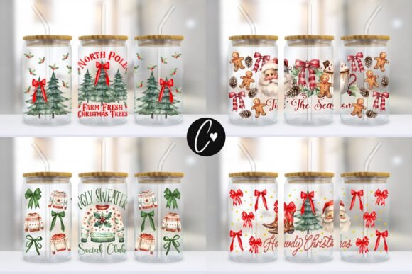 Christmas Libbey Glass Wrap Bundle - Image 3