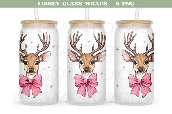 Christmas Libbey Wrap Png, Retro Can Png - Image 4