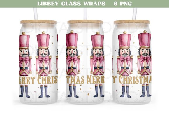 Christmas Libbey Wrap Png, Retro Can Png - Image 7