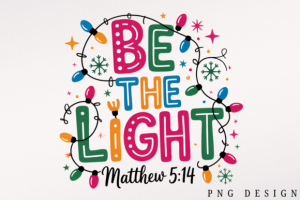 Alternative view of Christmas Light Be the Light Matthew PNG