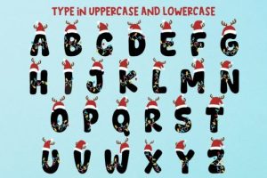 Alternative view of Christmas Light Font