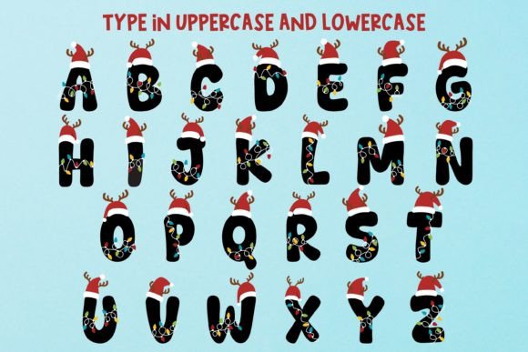 Christmas Light Font - Image 2
