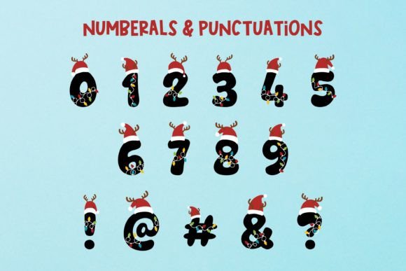 Christmas Light Font - Image 3