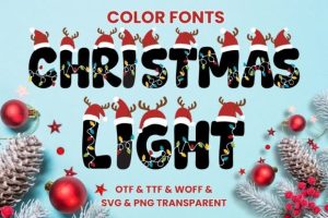 Christmas Light Font