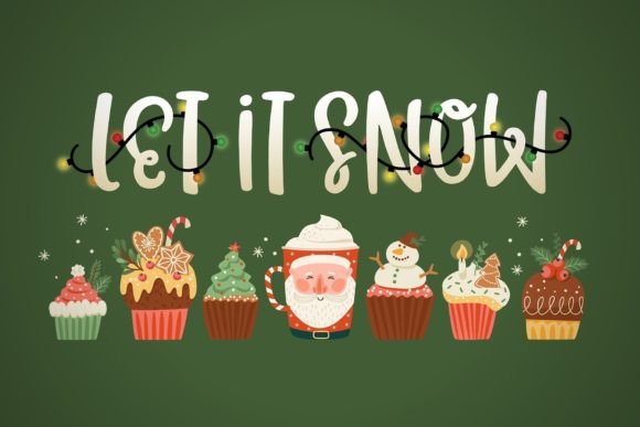 Christmas Lights Font - Image 2