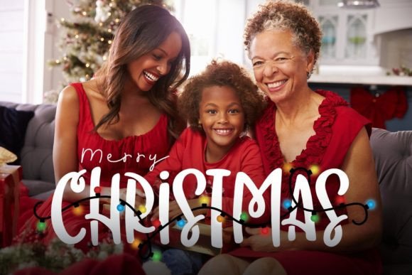 Christmas Lights Font - Image 3