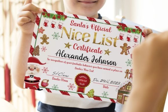 Christmas Nice List Certificate