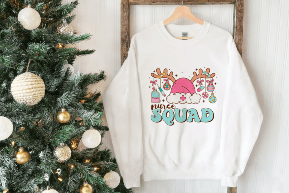 Christmas Nurse Squad PNG Sublimation - Image 3