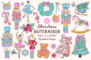 Christmas Nutcracker PNG Clipart Bundle