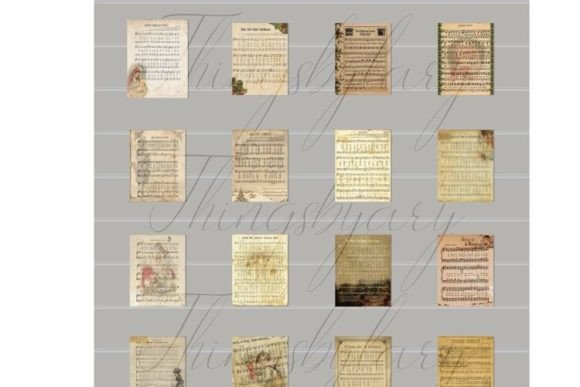 Christmas Old Music Sheet 8.5x11in - Image 9