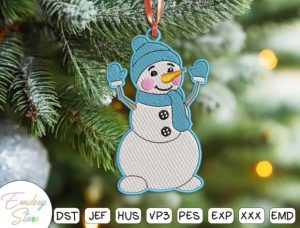 Alternative view of Christmas Ornament Machine Embroidery