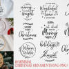 Christmas Ornaments Minimal SVG PNG Set