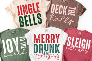 Christmas PNG Bundle, Preppy Jingle Bell