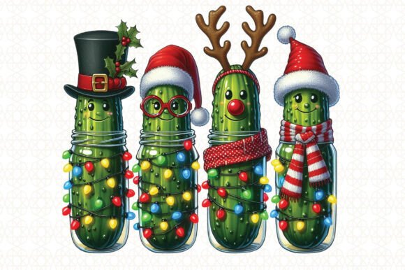 Christmas Pickles Clipart