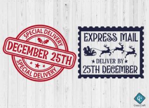 Alternative view of Christmas Post Stamps Bundle Santa