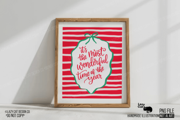 Christmas Quote Poster Wall Art PNG - Image 4