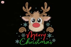 Christmas Reindeer Embroidery