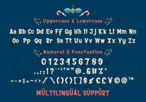 Alternative view of Christmas Retro Font