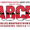 Christmas Santa Army Font