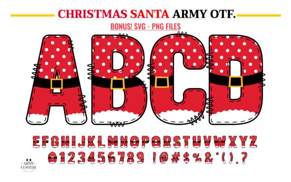 Christmas Santa Army Font