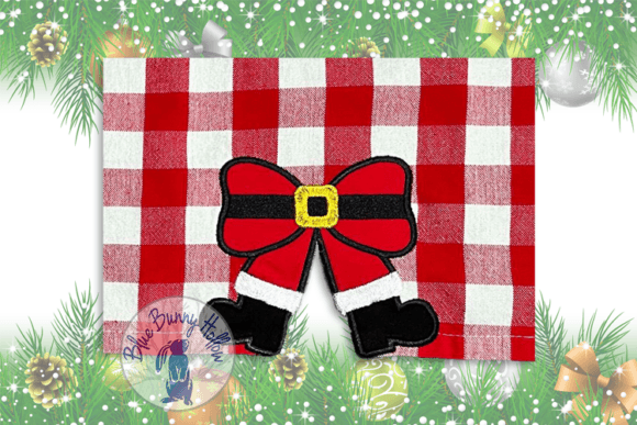 Christmas Santa Bow
