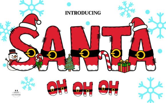 Christmas Santa Font