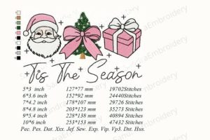 Alternative view of Christmas Season Embroidery Design