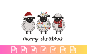 Christmas Sheep Trio