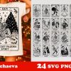 Christmas Skeleton Tarot Card Bundle SVG