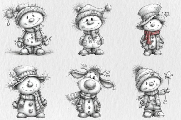 Christmas Snowman Clipart - Image 3