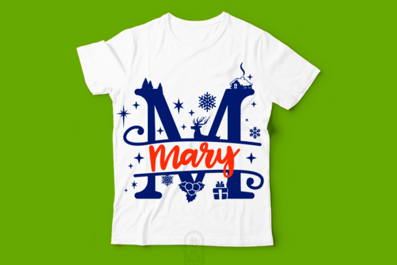 Christmas Split Letters Monogram - Image 5