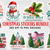 Christmas Stickers Png Bundle