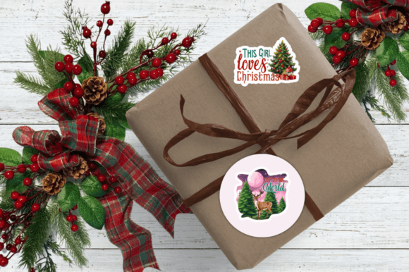 Christmas Stickers Png Bundle - Image 7