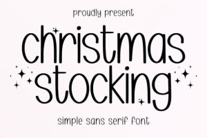 Christmas Stocking Font