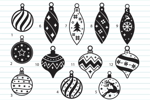 Alternative view of Christmas Svg Christmas Ornament Svg