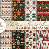 Christmas Sweater Seamless Digital Paper