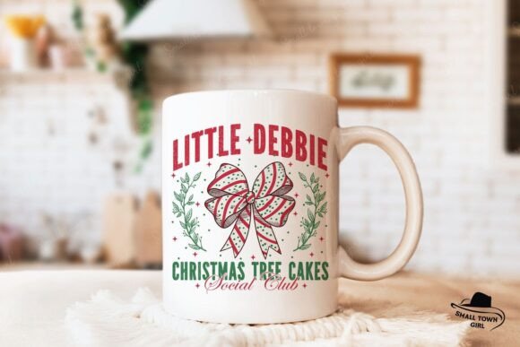 Christmas Tree Cake Coquette Bow Png - Image 3