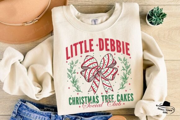 Christmas Tree Cake Coquette Bow Png - Image 4