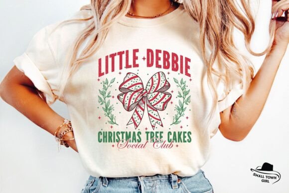 Christmas Tree Cake Coquette Bow Png - Image 5