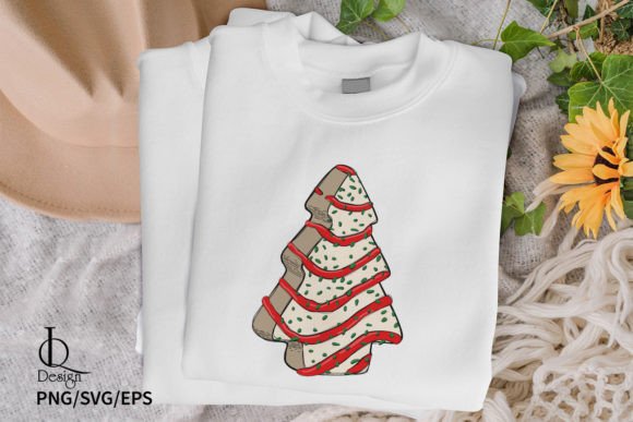 Christmas Tree Cake White Chocolate SVG - Image 2