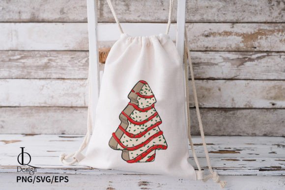 Christmas Tree Cake White Chocolate SVG - Image 4