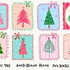 Christmas Tree Hand-Drawn Frame Bundle
