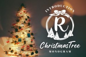 Christmas Tree Monogram Font