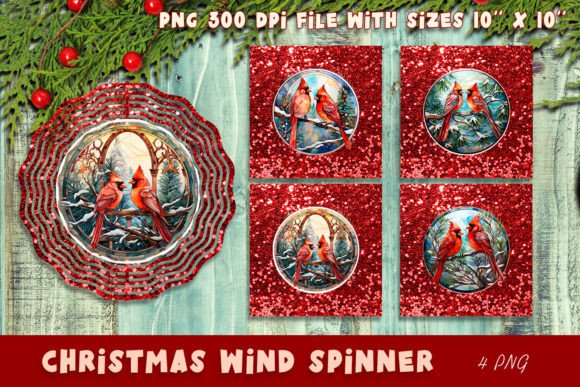 Christmas Wind Spinner | Cardinal Png