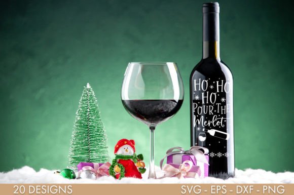 Christmas Wine Bag SVG PNG Bundle - Image 3