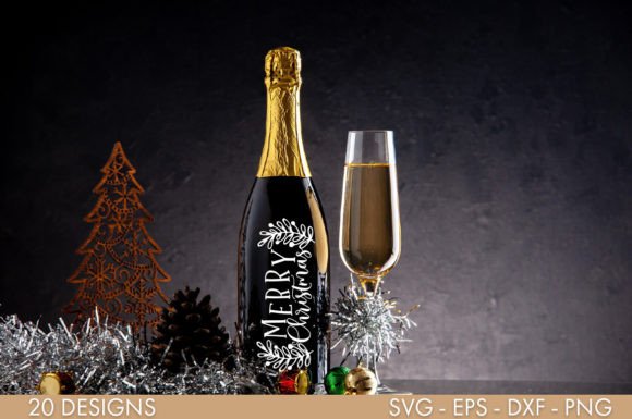 Christmas Wine Bag SVG PNG Bundle - Image 4