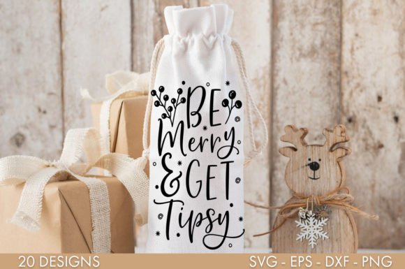 Christmas Wine Bag SVG PNG Bundle - Image 5