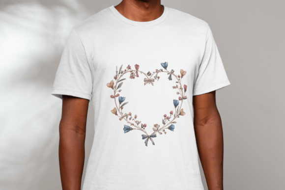 Christmas Winter Floral Borders Clipart - Image 4