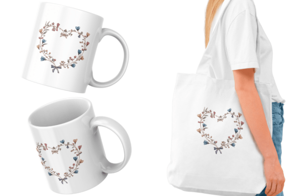 Christmas Winter Floral Borders Clipart - Image 5